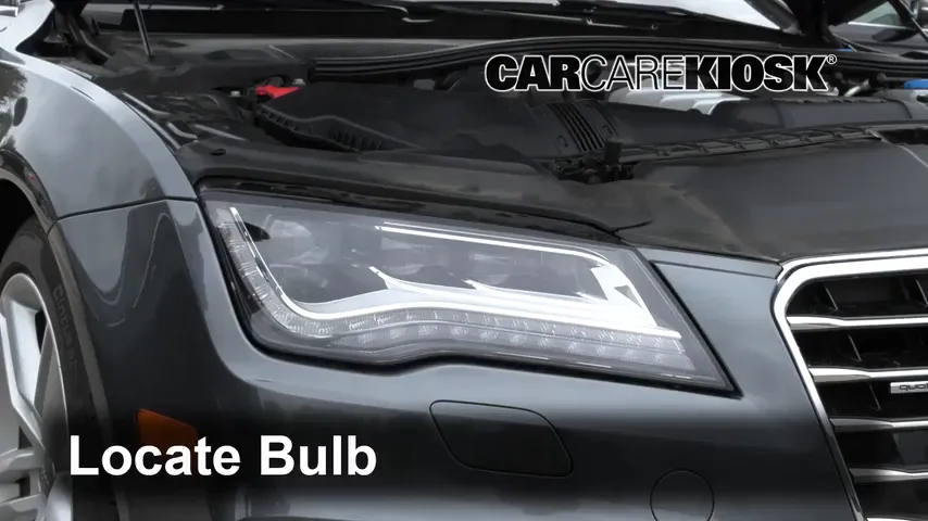 2014 Audi A7 Quattro 3.0L V6 Supercharged Lights Turn Signal - Front (replace bulb)